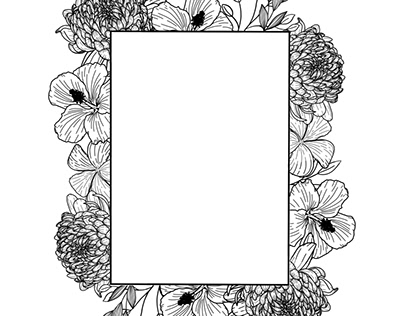 Floral frames