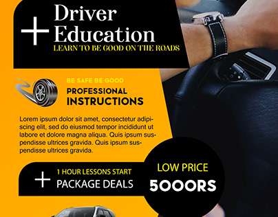 Driver education poster