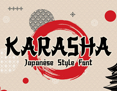 KARASHA // Japanese Style Font