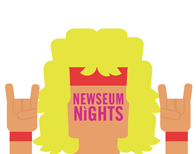 Geofilter and Button Designs for Newseum Nights