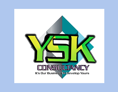 YSK Logo Word Illustration and Character illustration