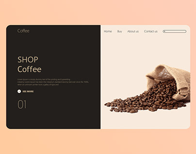 Shop Coffee Landing Page
