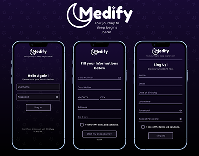 Medify - DailyUI #001 e #002