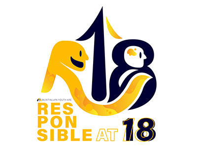 Muntinlupa's R18 / Responsible at 18 Logo Contest Entry