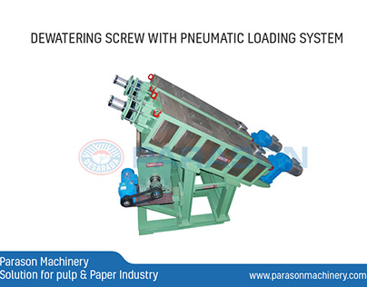 Dewatering Screw with Pneumatic Loading System