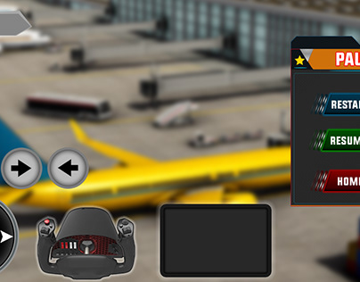 airplane flight simulator game ui
