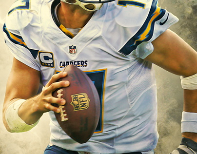 San Diego Chargers - Philip Rivers Poster 24 X 36
