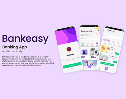 [Bankeasy] Banking app for elders | UX case study