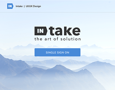INTAKE app (UI/UX design)