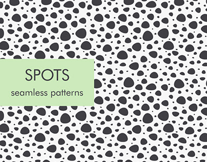 Seamless Patterns. Spots.