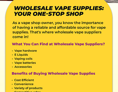 Wholesale Vape Supplies