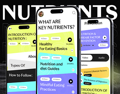 NUTRITION GUIDE - App UX UI Design