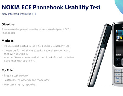 Nokia Phonebook Usability Test