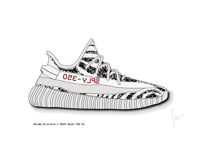 yeezy 350 sketch