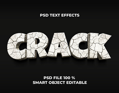 crack text effect