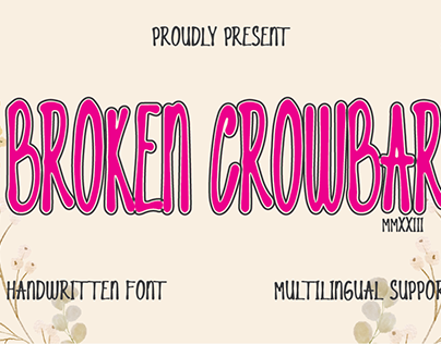 broken crowbar font