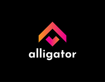 alligator logo design concept