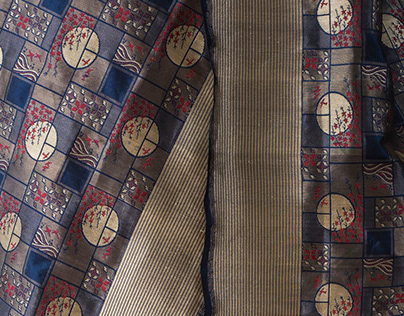 Enameled silk-part2 A collection of Silk brocade sarees