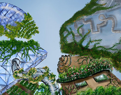 Solarpunk designs, themes, templates and downloadable graphic