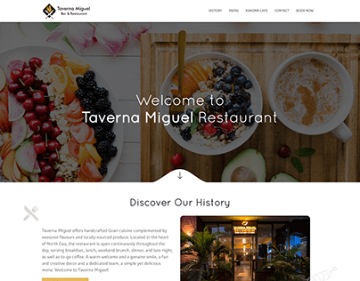 Taverna Miguel Restaurant Website
