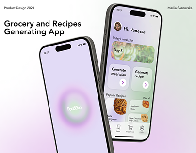 Grocery and Recipes Generating App | UX/UI Design
