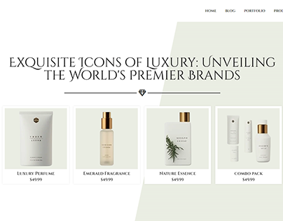 Luxury Brand Hero Design Free Elementor Template