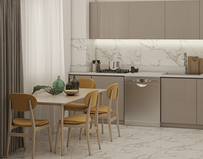 Cappuccino Kitchen Design｜Akrilik Mutfak Tasarımı/2021