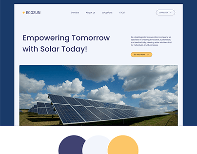 Solar Company UI Exploration