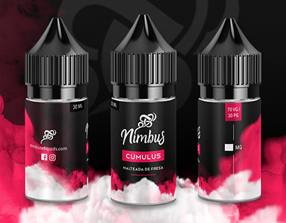 Nimbus e-liquids | Rebranding and labels design