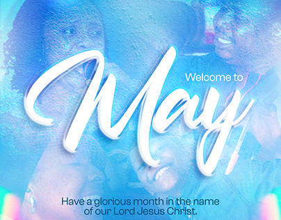 Project thumbnail - Welcome to May poster design