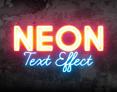 Editable Neon Text Effect