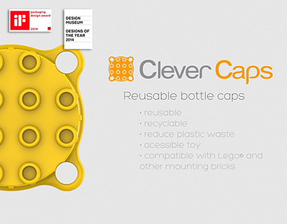 Clever Caps - reusable bottle caps (2014)