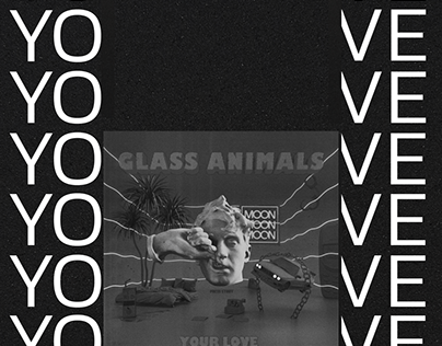 Glass Animals brutalist album promo
