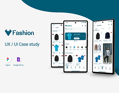 UX/UI Case study - Fashion App ( Ecommerce )