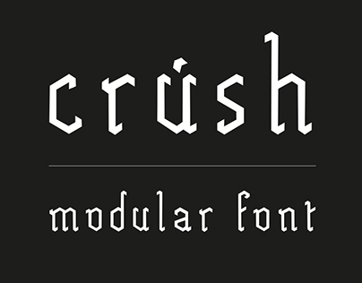 crúsh | Modular font
