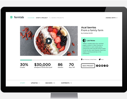 Fernlab web platform UX