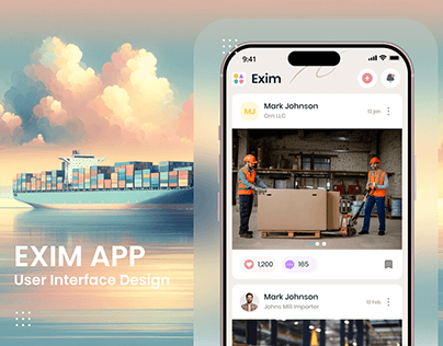 Project thumbnail - EXIM APP - User Interface Designing