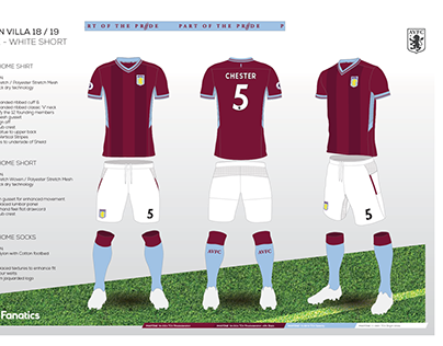 Aston Villa x Fanatics : On Field Kit 18/19 Deck