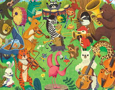 Animals Orchestra- floor puzzle
