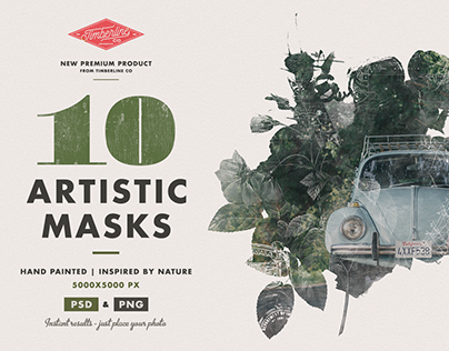 10 Artistic Watercolour Masks