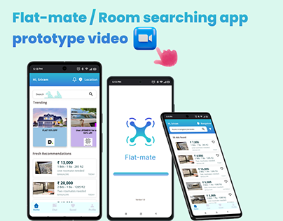 flatmate/ room searching app prototype video.