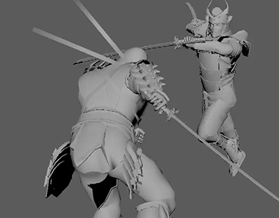 Fighting Scene Animation for Game (WIP)