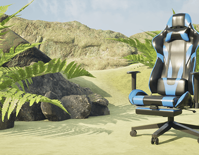 Gaming Chair 3D hard surface modelling