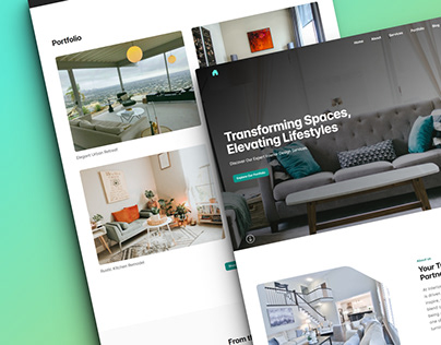 Interior Design Services HTML Landing Page Template