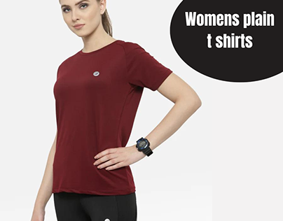 Womens plain t shirts