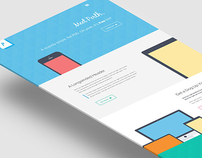 Perth : Free Flat Bootstrap Template