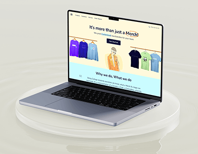 Merch Dropshipping Store - Aesthetic Landing page