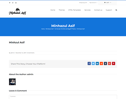 A Creative Full Screen HTML5 by Minhazul Asif