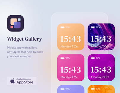 Widgets Gallery - iOS app