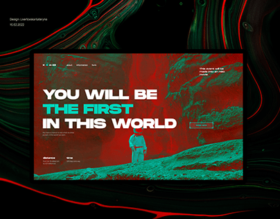MARS ONE landing page
